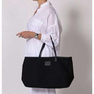 Cleobella | canvas and faux leather zip tote